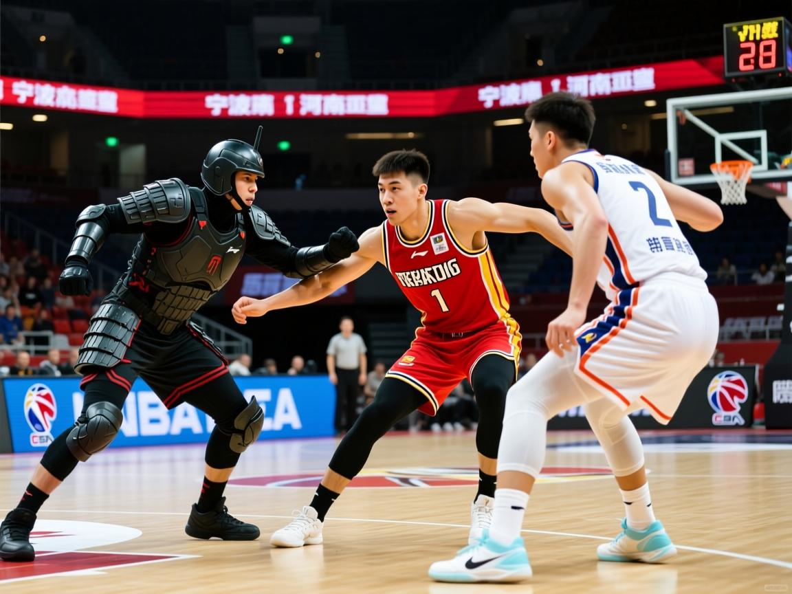 宁波奇兵对抗河南建业，双方球员斗志昂扬拼尽全力  第3张